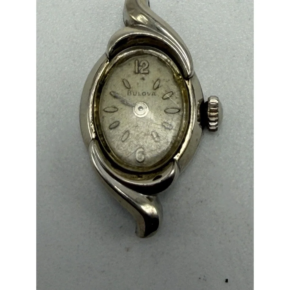 Bulova 1965 No Band Ladies Watch M5 Manual Wind Not Working 10K RGP 13MM